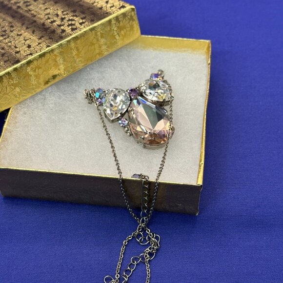 Sorrelli Large Faceted Crystal Necklace - Picture 5 of 10